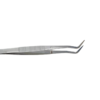 16 cm Double Curved Dental Lab Pincette with Positioning Hole - Stainless Steel