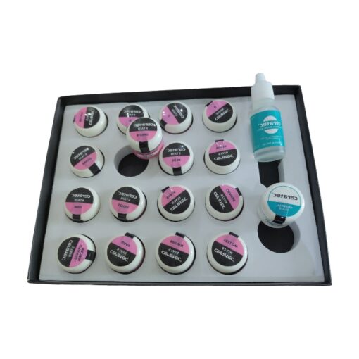 CERATEC Professional Dental Stain & Glaze Kit – Complete Color Customization for Zirconia and Metal Fused Porcelain Restorations