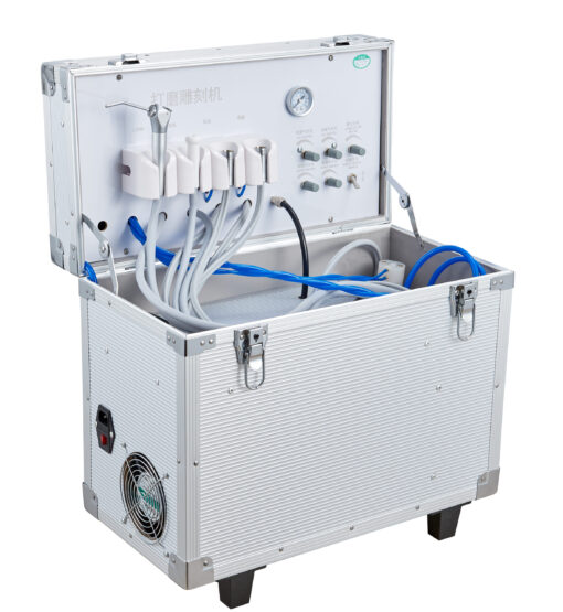 mobile dental unit with air compressor